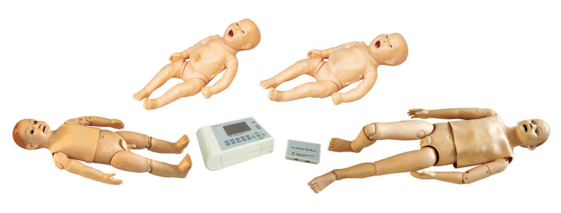 Kinderauskultations-Männchen mit normalem und anormalem Herz-Ton, geduldiger Simulator