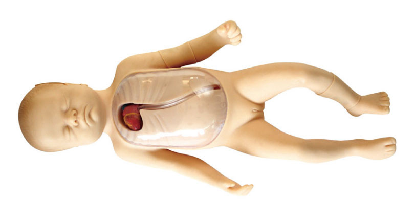 Neugeboren-Männchen mit peripher eingefügter zentraler Katheter-Kindersimulation